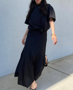 Black  asymmetric skirt