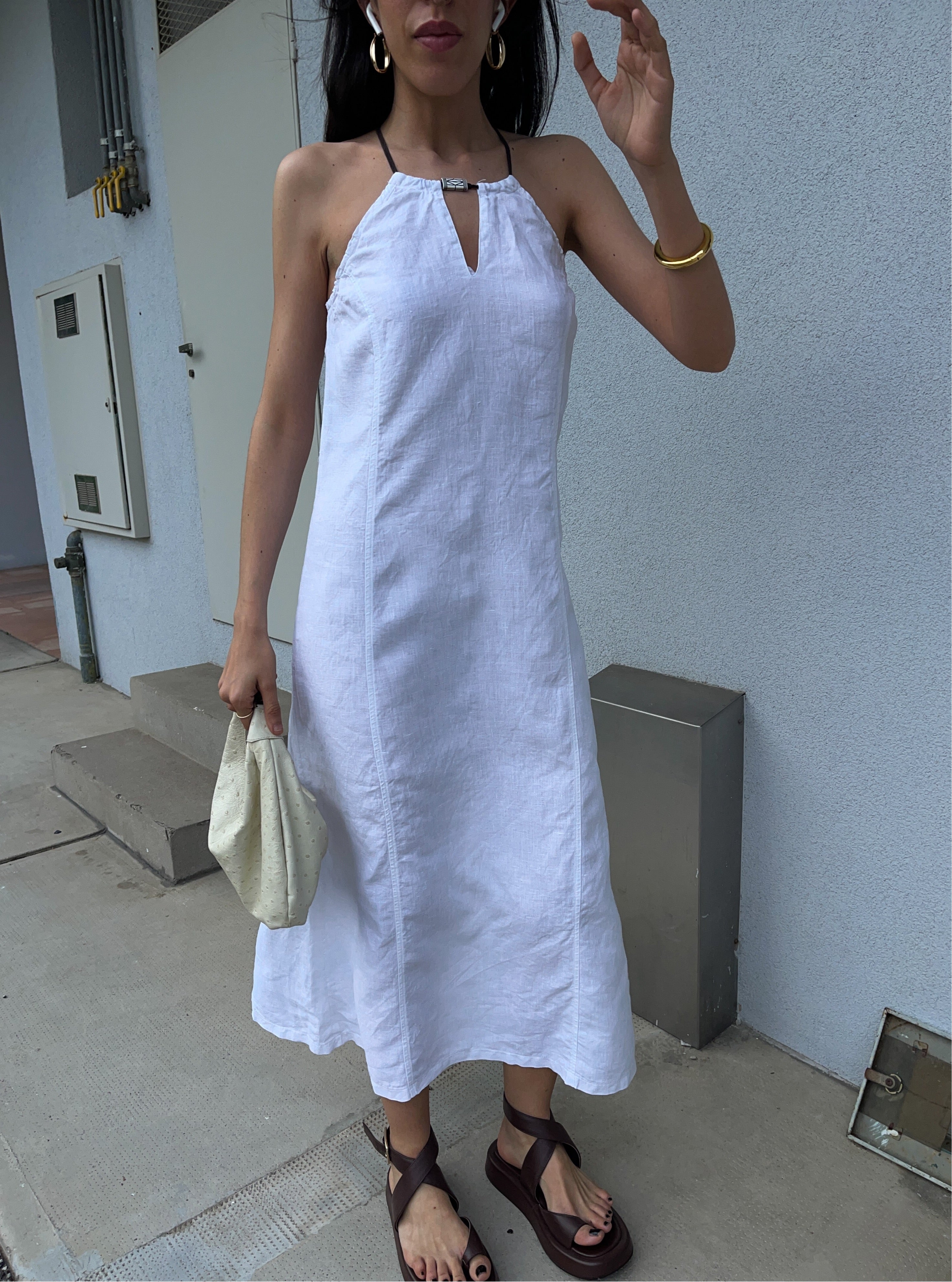 Linen vintage dress
