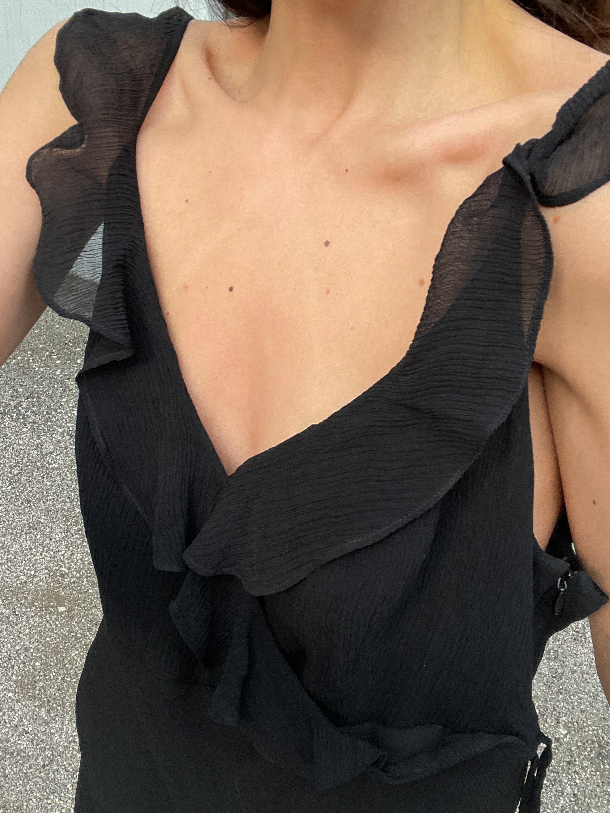 Silk black dress