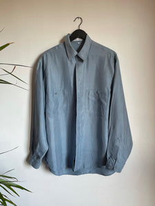 100% silk ceruleo shirt