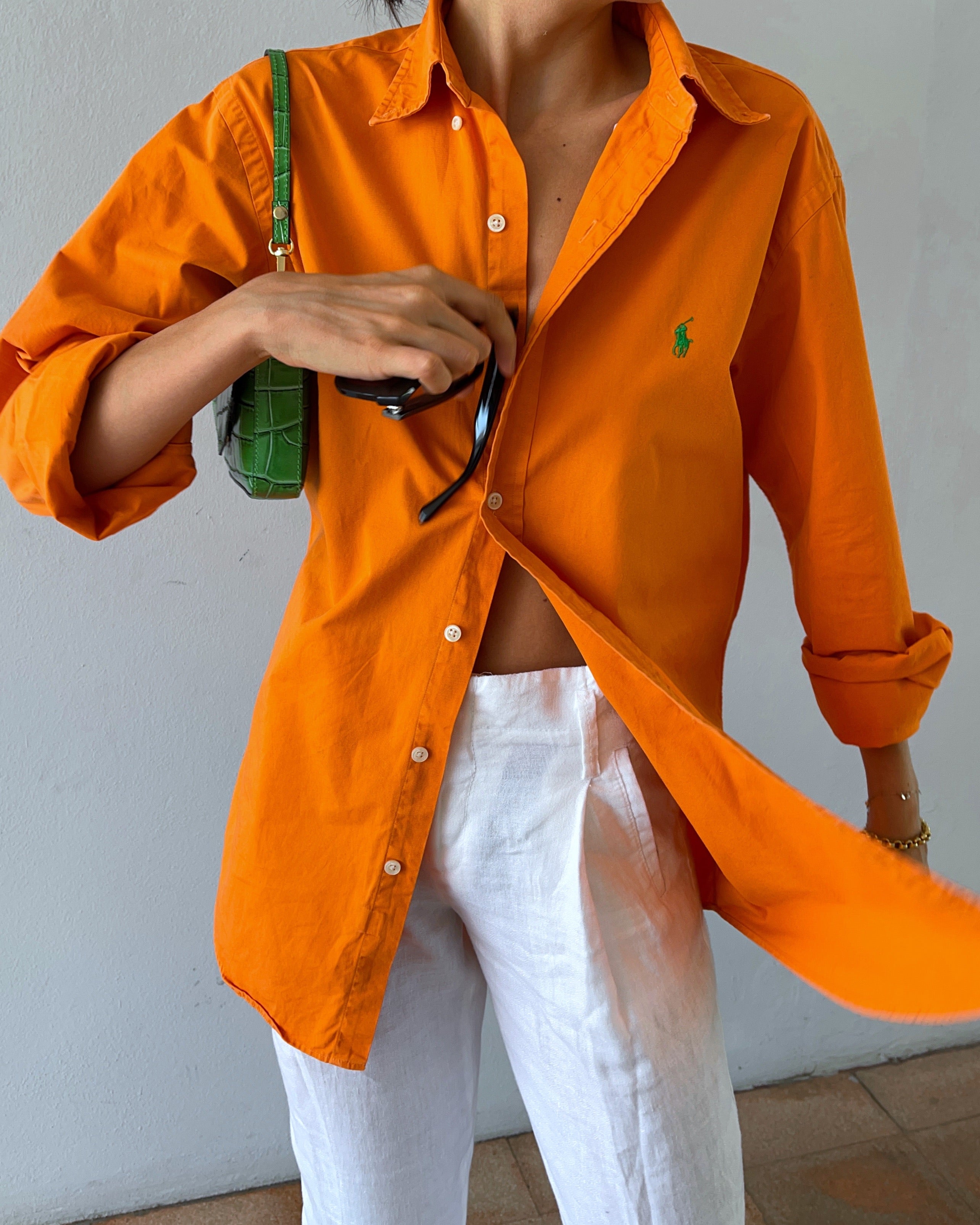 Ralph Lauren orange shirt
