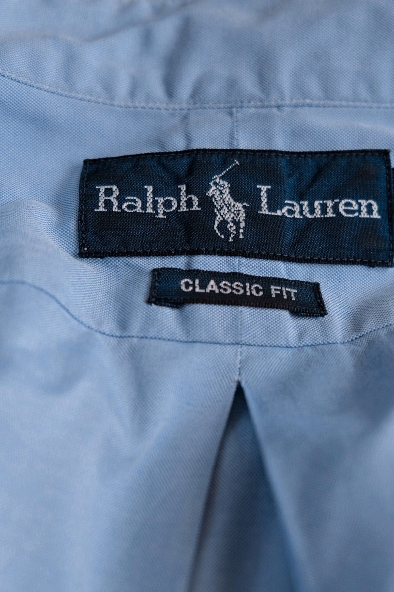 Ralph Lauren blue button down shirt