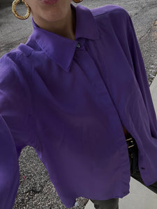 Silk blend Violet shirt