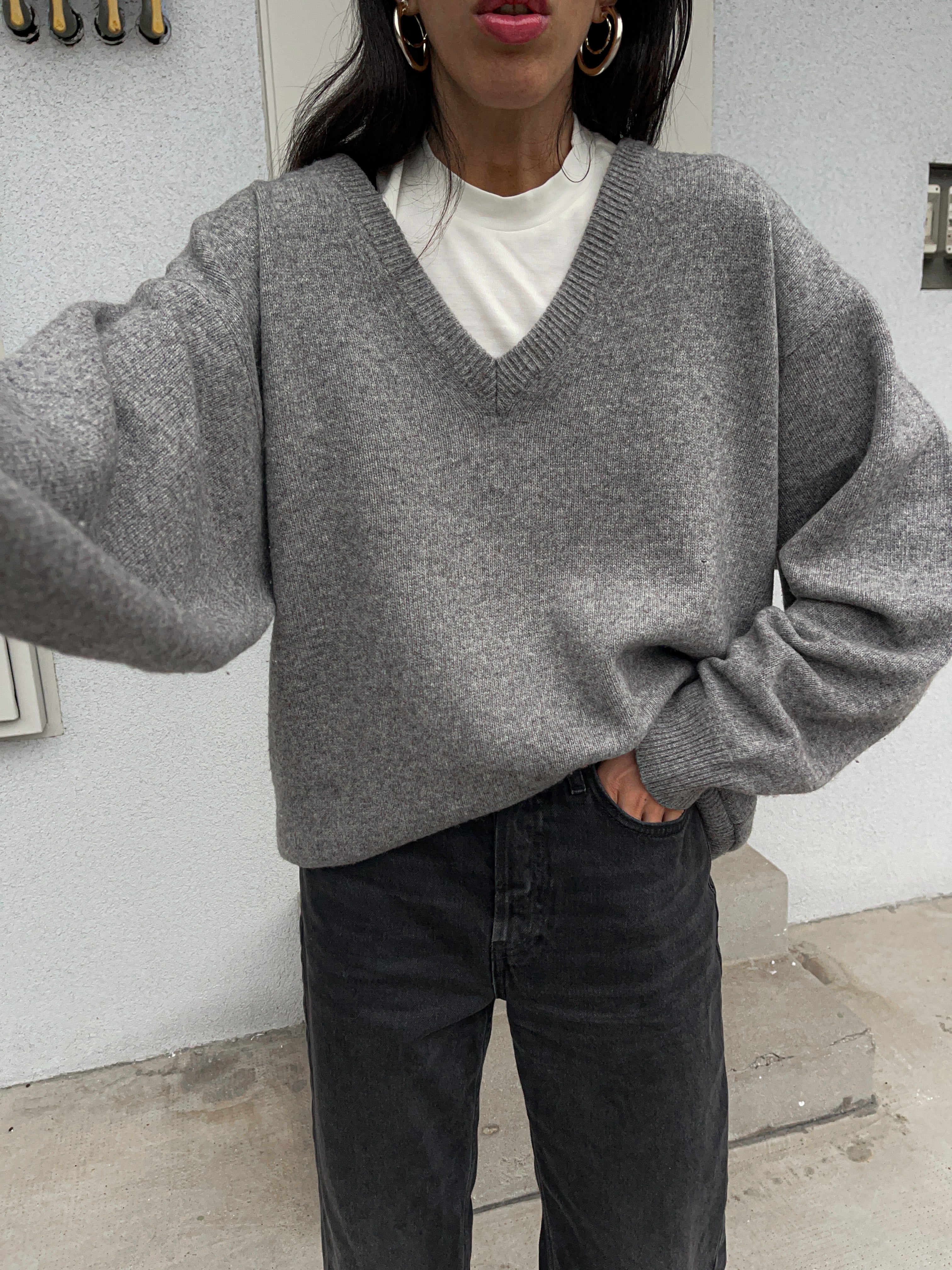 Oversize wool jumper