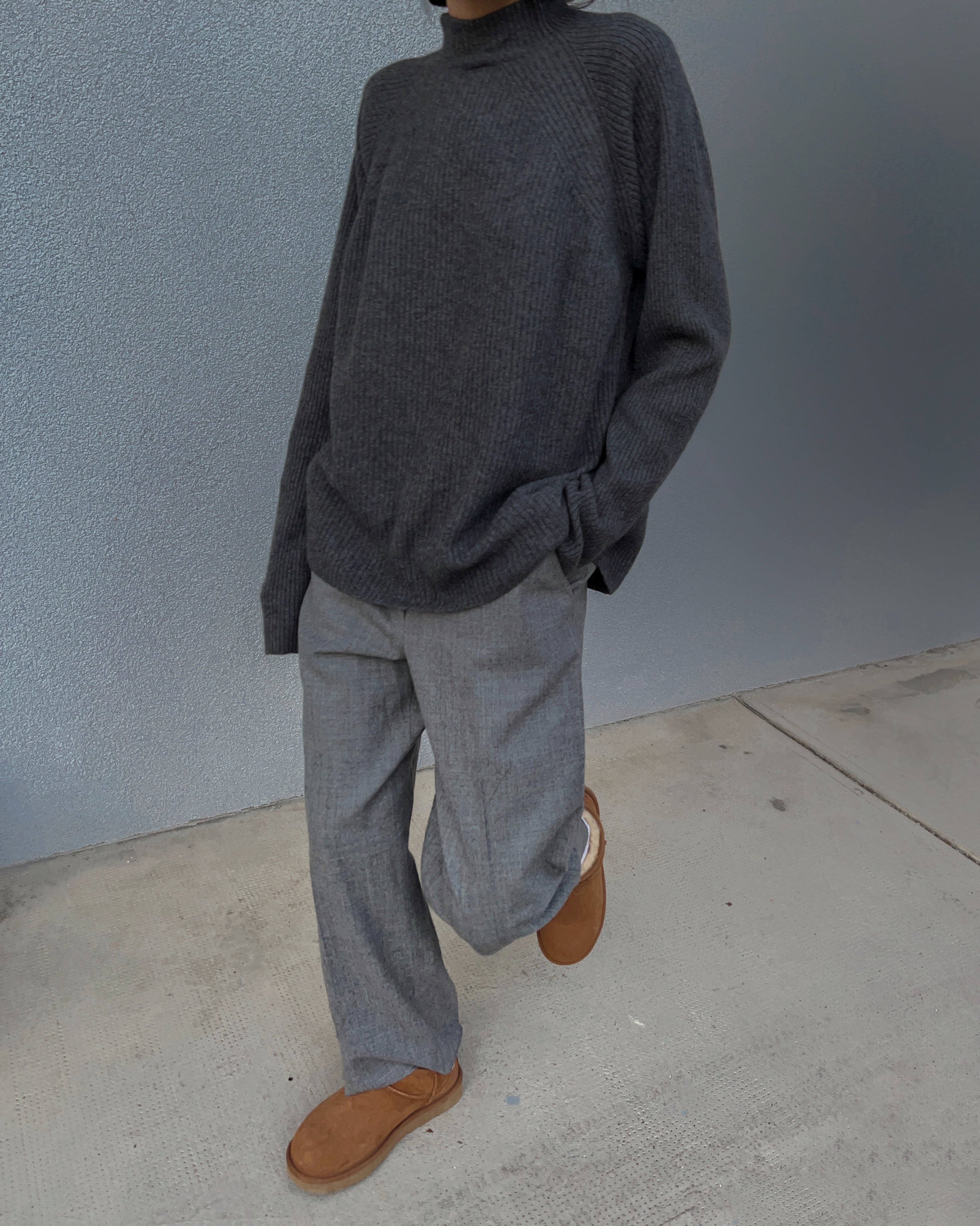 Grey cashmere jumper