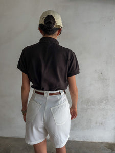 Brown chocolate Lacoste Vintage polo shirt