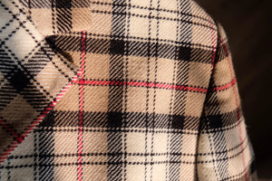100% wool checkered blazer