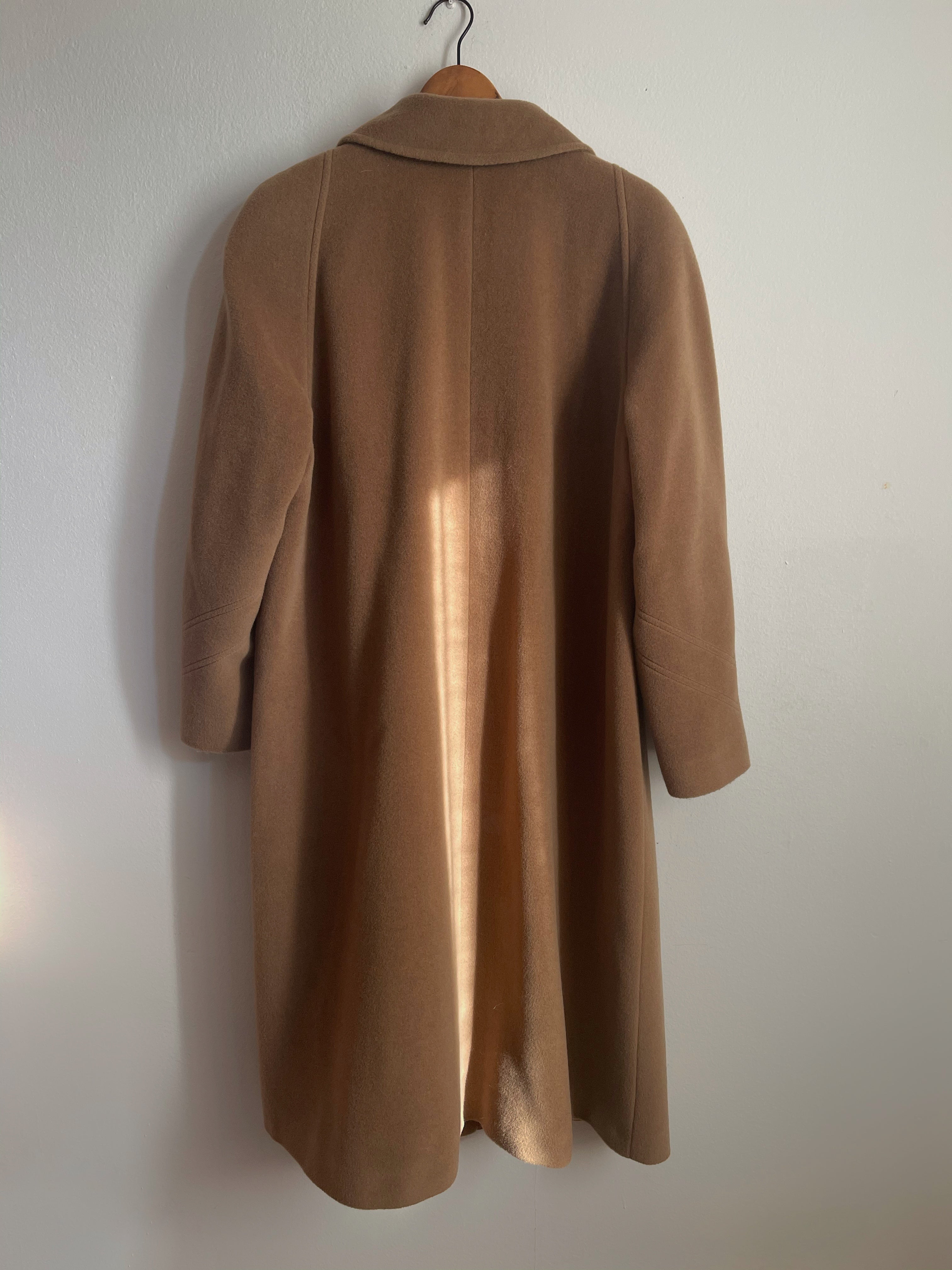 Wool camel coat
