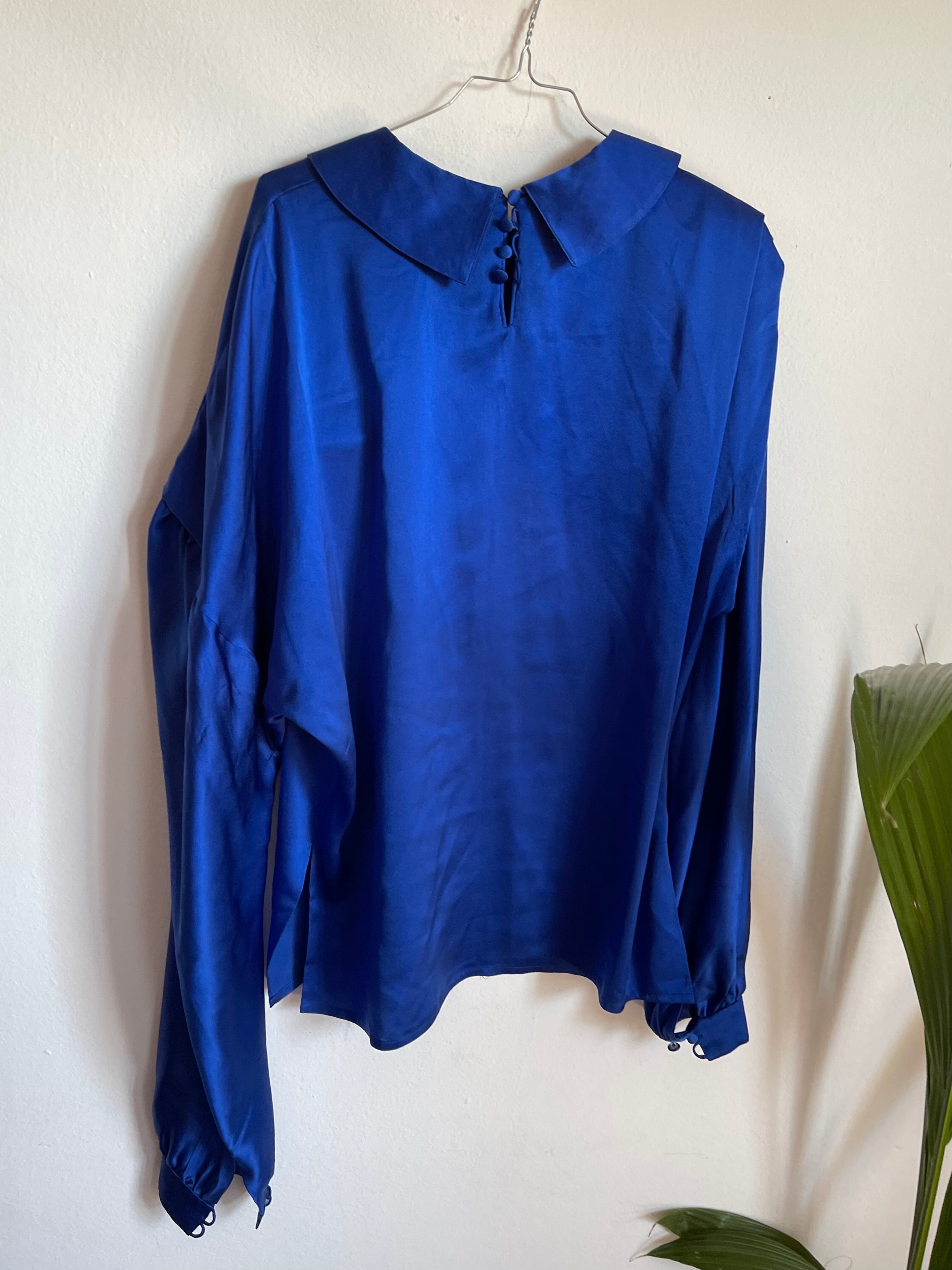 liquid silk maxi blouse