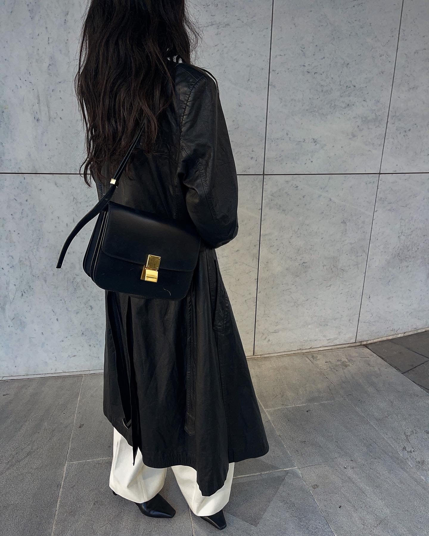 Black Leather trench