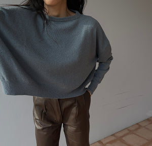 100 cashmere cropped pullover