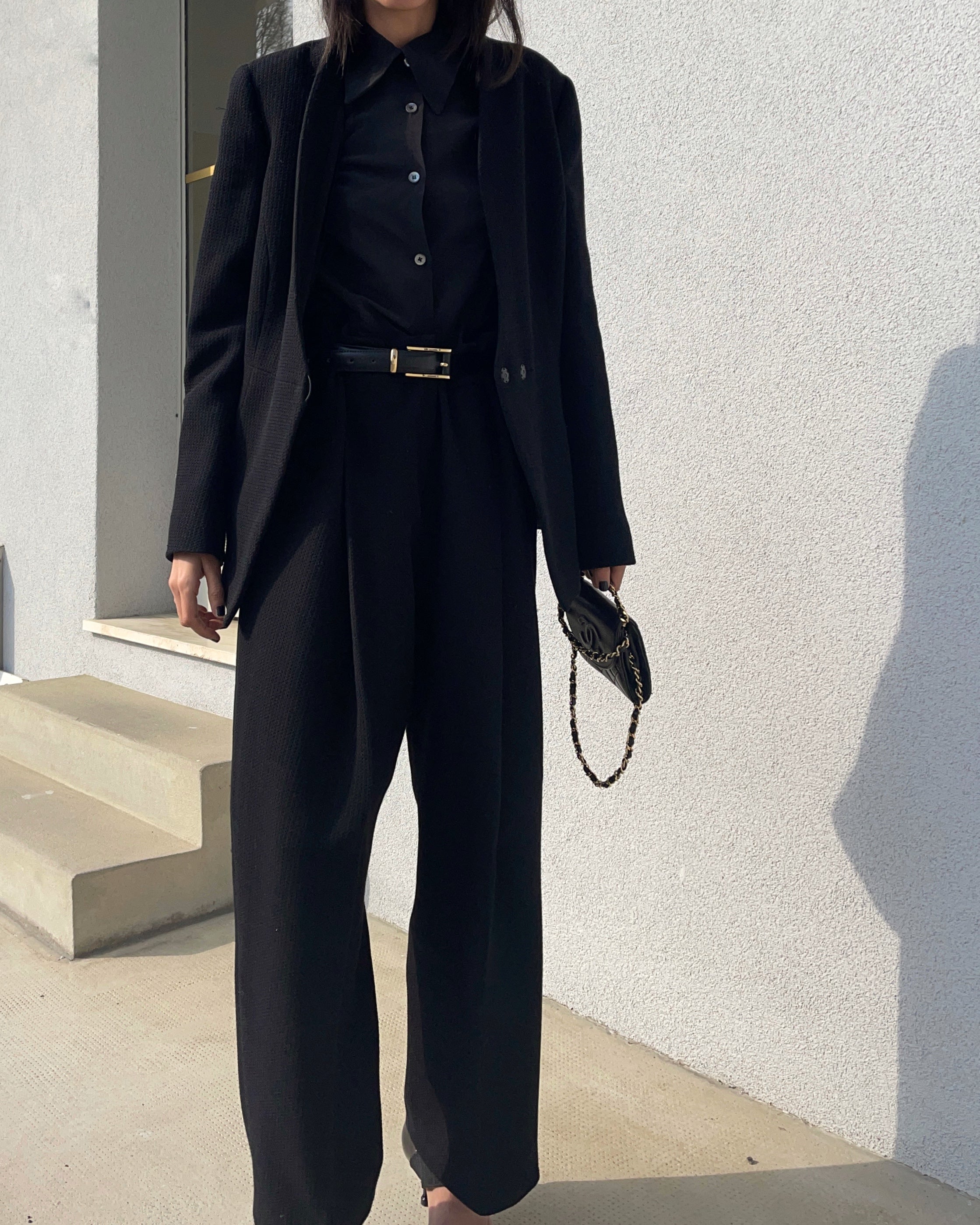 Armani collezioni black suit