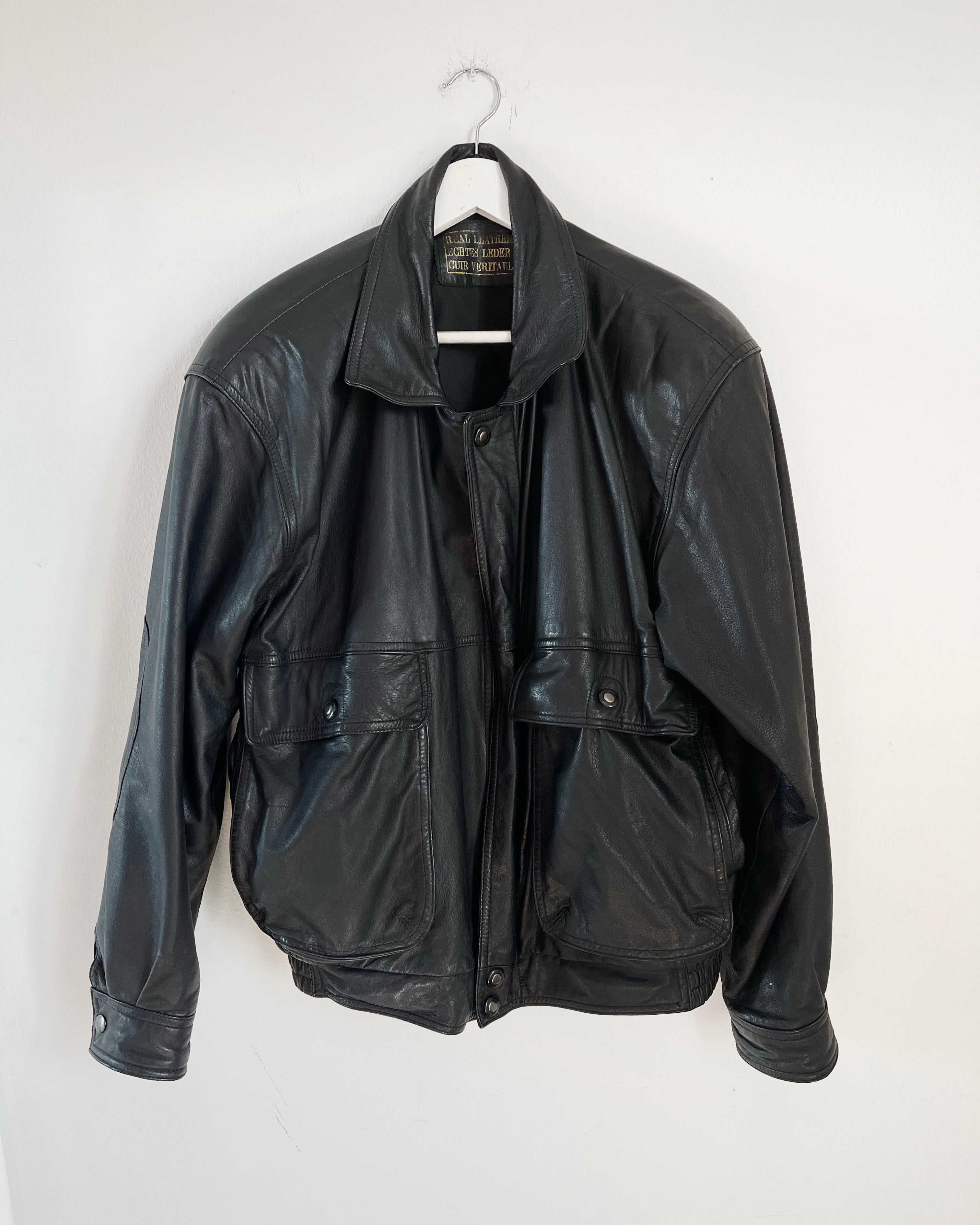 Nappa leather  Bomber jacket