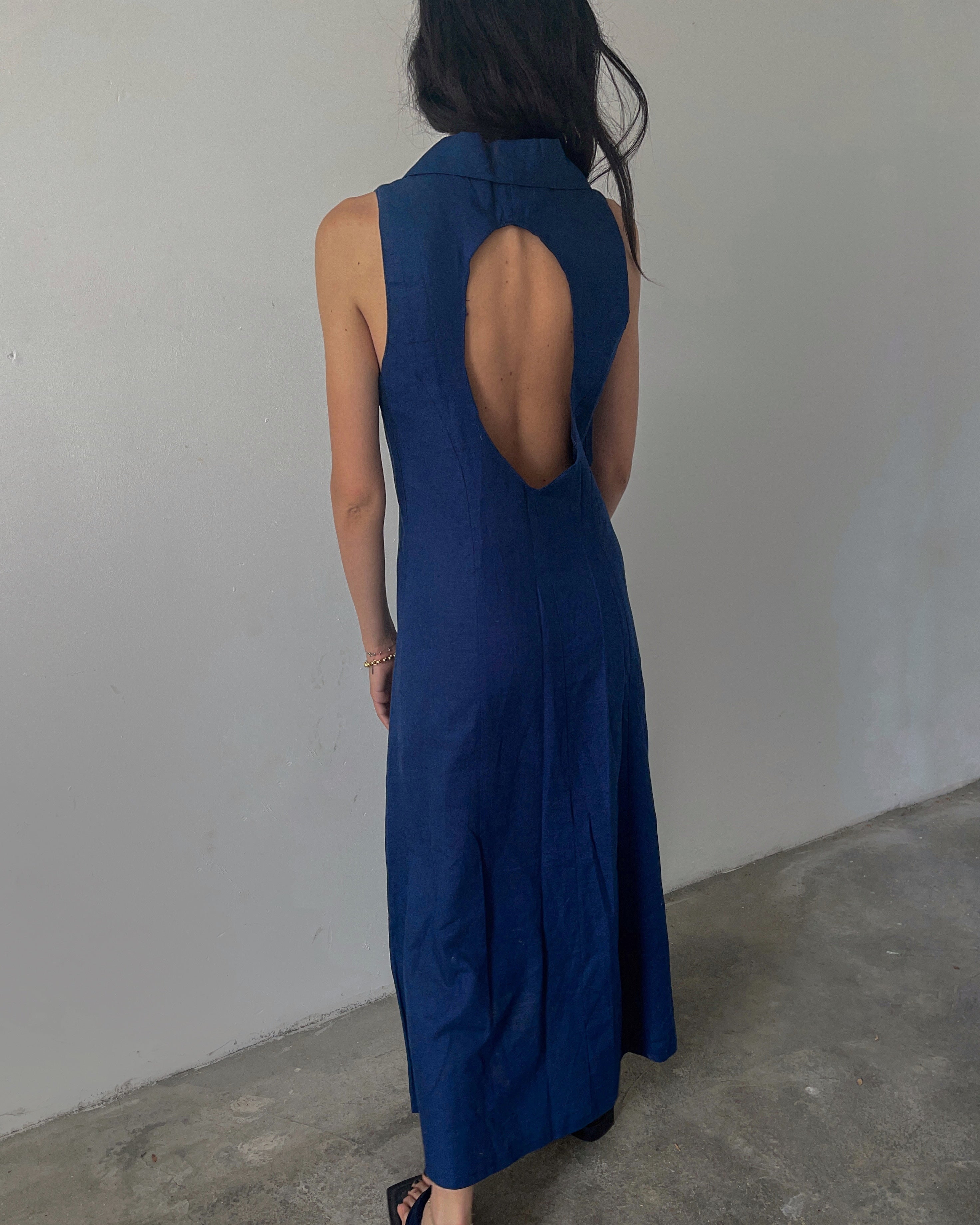 Minimal blue dress
