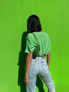 Silk green shirt